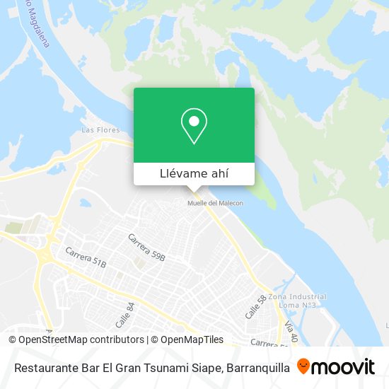Mapa de Restaurante Bar El Gran Tsunami Siape
