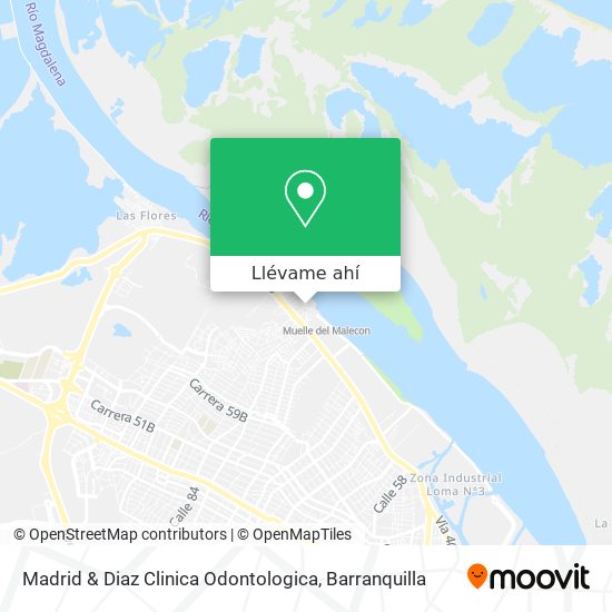 Mapa de Madrid & Diaz Clinica Odontologica