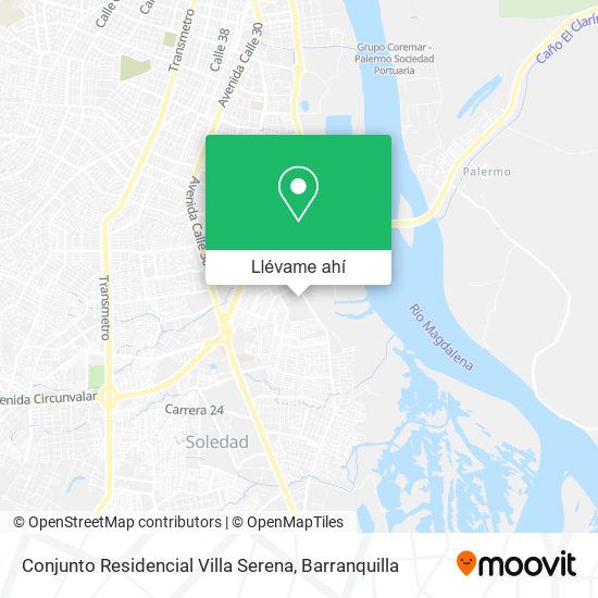 Mapa de Conjunto Residencial Villa Serena
