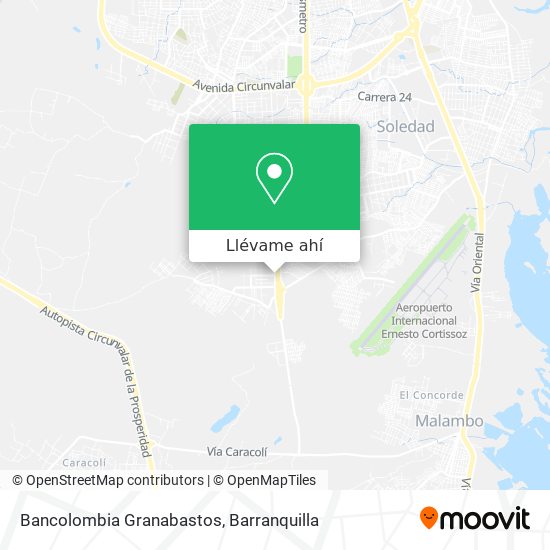Mapa de Bancolombia Granabastos