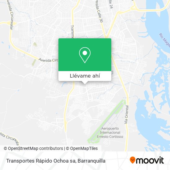 Mapa de Transportes Rápido Ochoa sa