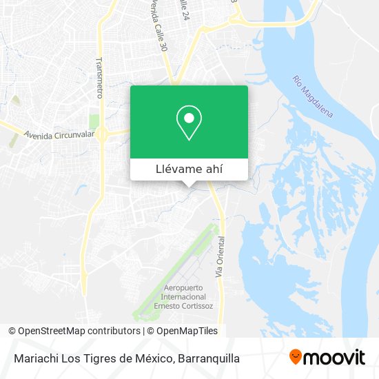 Mapa de Mariachi Los Tigres de México