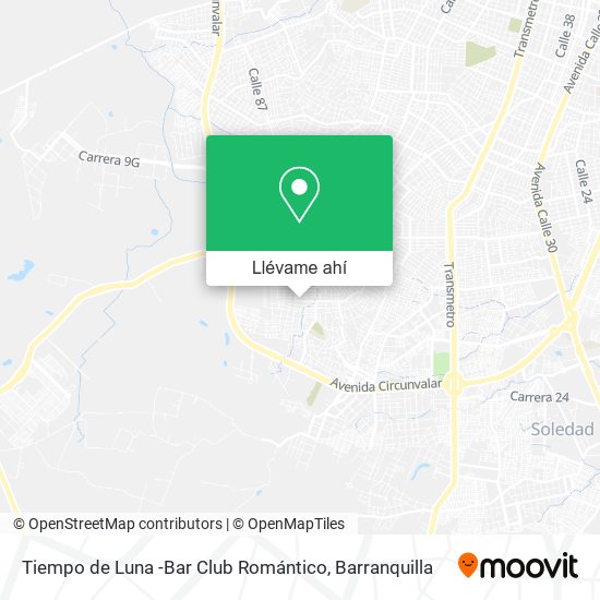 Mapa de Tiempo de Luna -Bar Club Romántico