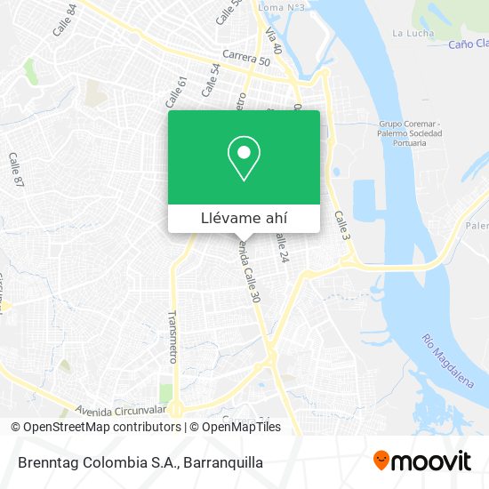 Mapa de Brenntag Colombia S.A.