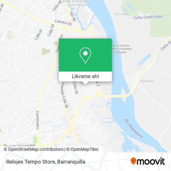 Mapa de Relojes Tempo Store