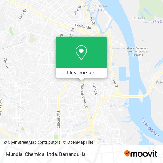 Mapa de Mundial Chemical Ltda