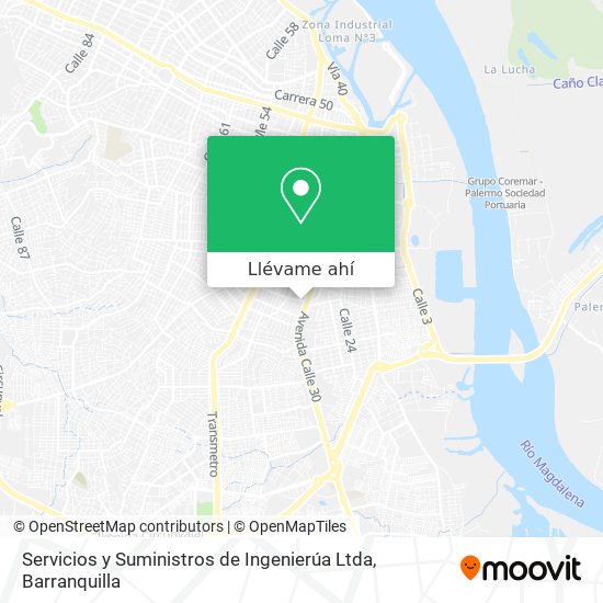 Mapa de Servicios y Suministros de Ingenierúa Ltda