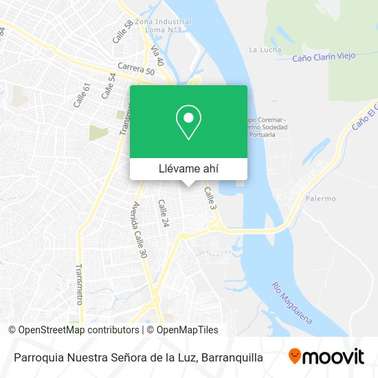 ¿Cómo llegar a Parroquia Nuestra Señora de la Luz en Barranquilla en autobús?