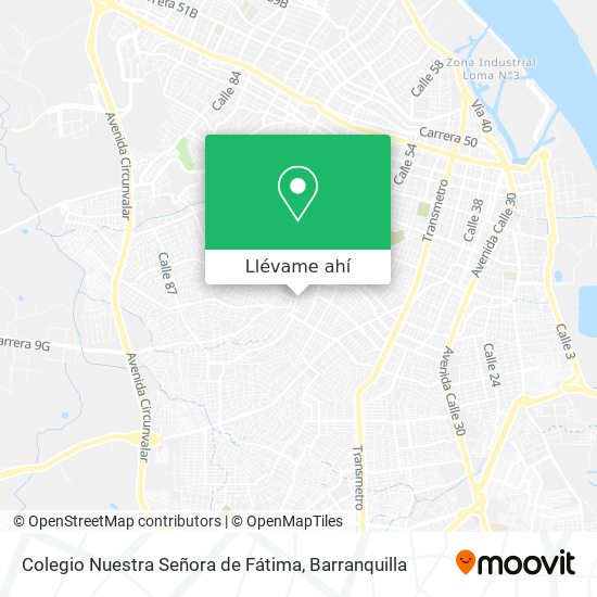Mapa de Colegio Nuestra Señora de Fátima