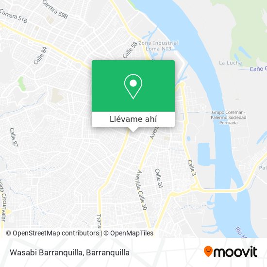 Mapa de Wasabi Barranquilla