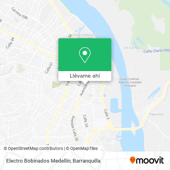 Mapa de Electro Bobinados Medellín