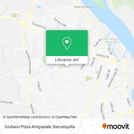 Mapa de Giuliano Pizza Artigianale