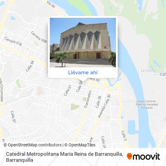 Mapa de Catedral Metropolitana María Reina de Barranquilla