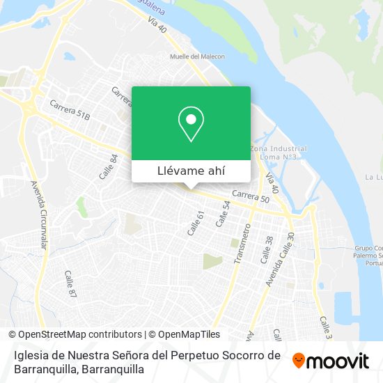 Mapa de Iglesia de Nuestra Señora del Perpetuo Socorro de Barranquilla