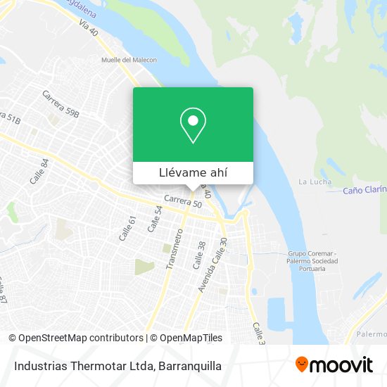 Mapa de Industrias Thermotar Ltda