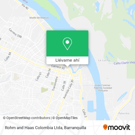 Mapa de Rohm and Haas Colombia Ltda