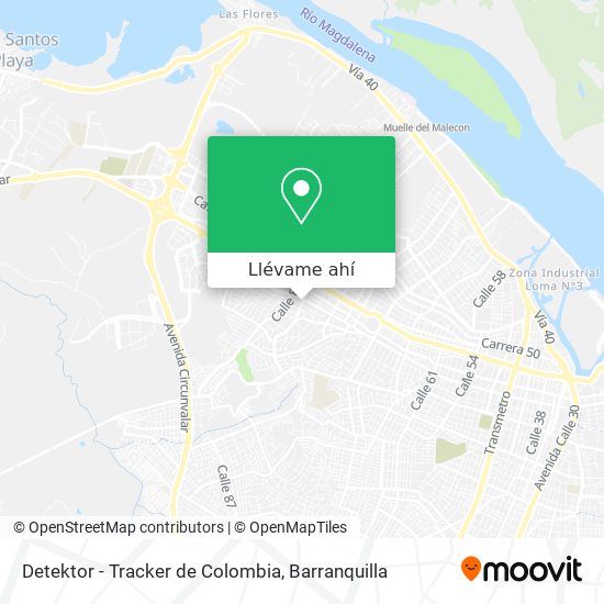 Mapa de Detektor - Tracker de Colombia