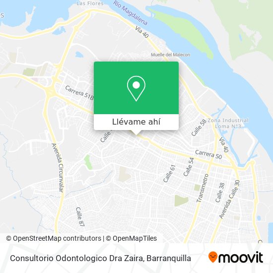 Mapa de Consultorio Odontologico Dra Zaira