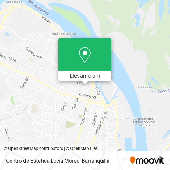 Mapa de Centro de Estetica Lucia Moreu
