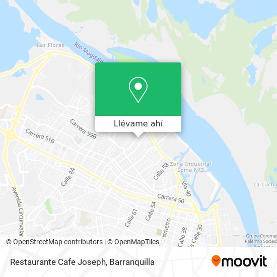 Mapa de Restaurante Cafe Joseph