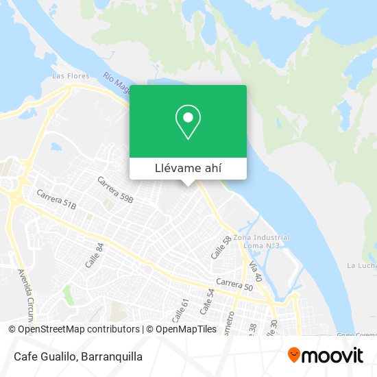 Mapa de Cafe Gualilo