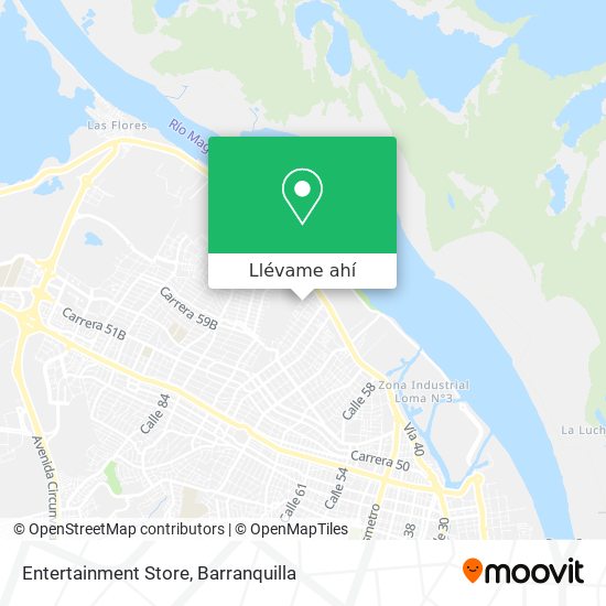 Mapa de Entertainment Store