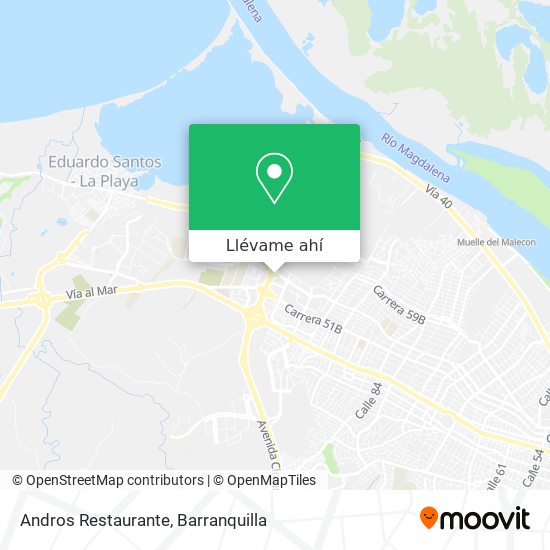 Mapa de Andros Restaurante