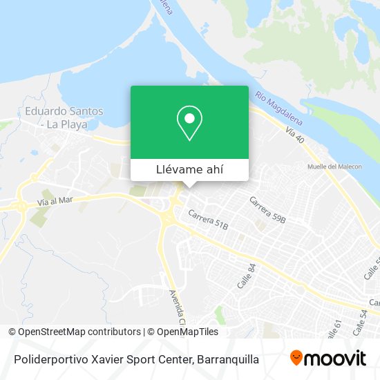 Mapa de Poliderportivo Xavier Sport Center