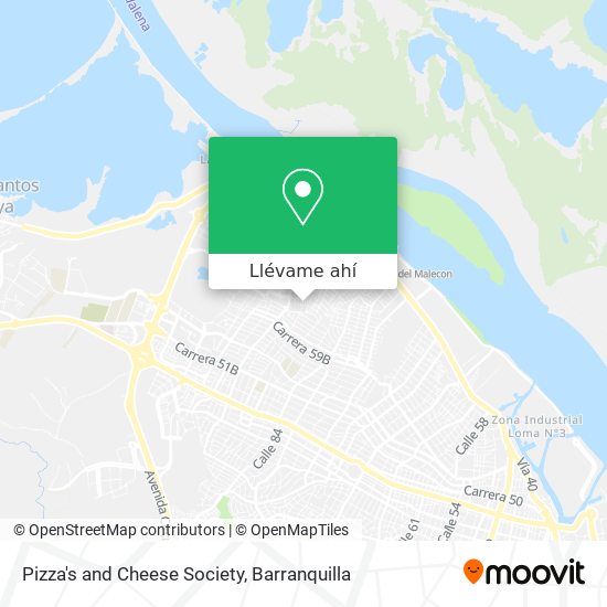 Mapa de Pizza's and Cheese Society