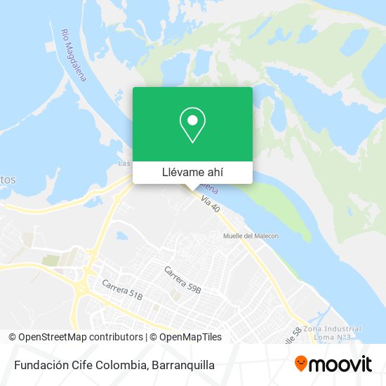 Mapa de Fundación Cife Colombia