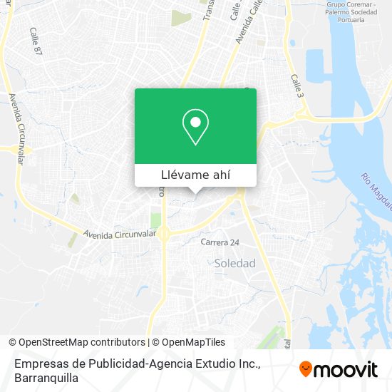 Mapa de Empresas de Publicidad-Agencia Extudio Inc.