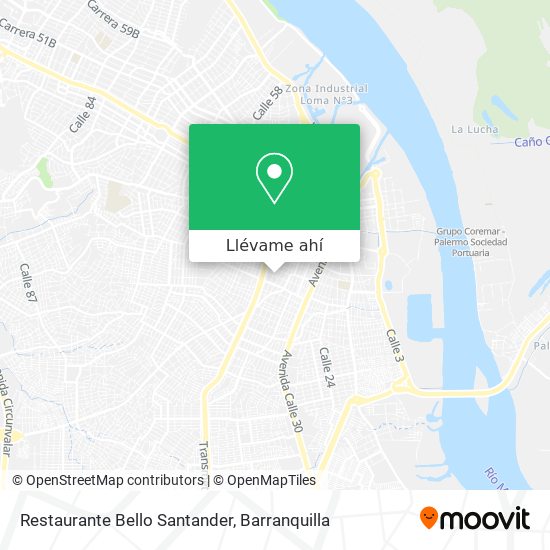 Mapa de Restaurante Bello Santander