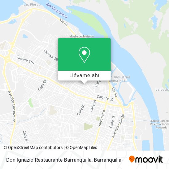 Mapa de Don Ignazio Restaurante Barranquilla