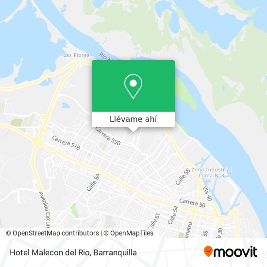 Mapa de Hotel Malecon del Rio