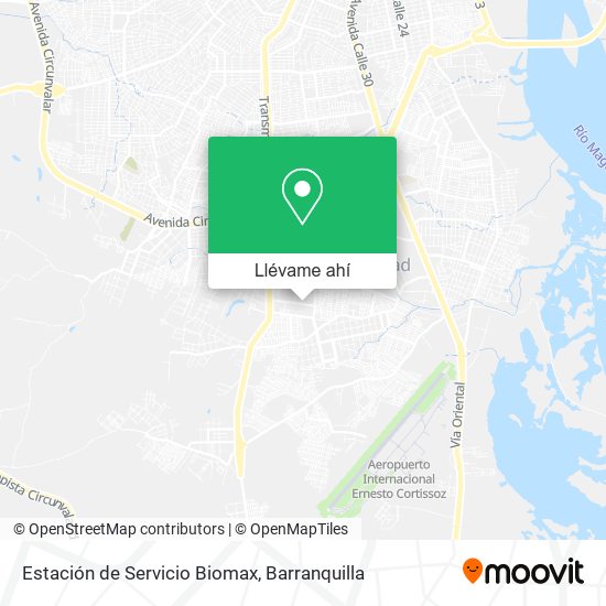 Mapa de Estación de Servicio Biomax