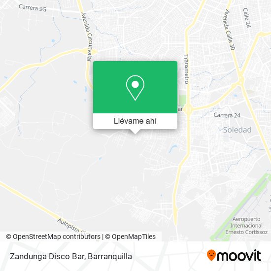 Mapa de Zandunga Disco Bar