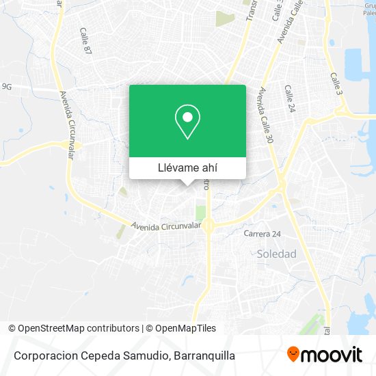 Mapa de Corporacion Cepeda Samudio