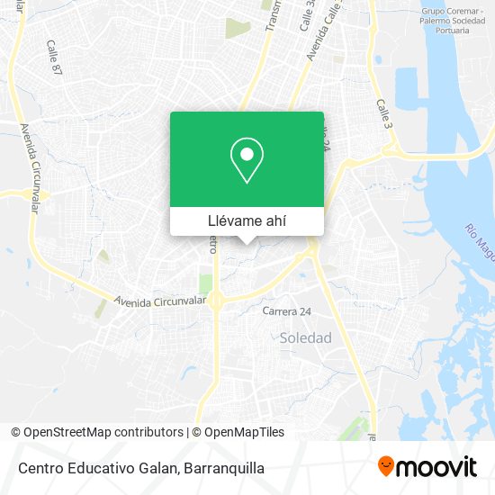 Mapa de Centro Educativo Galan