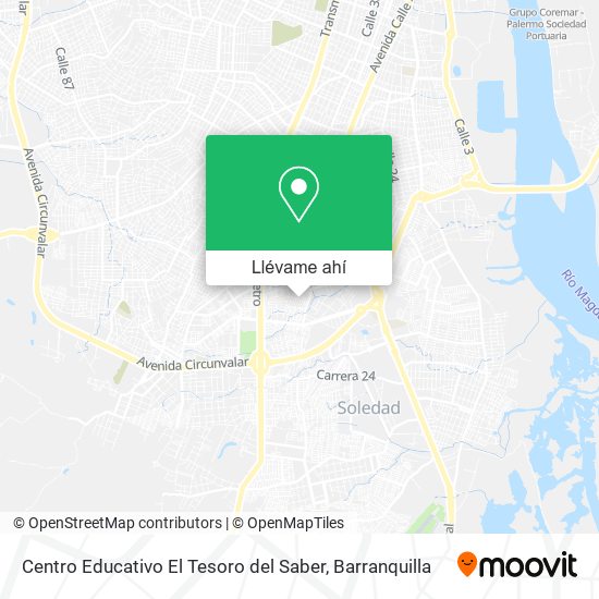 Mapa de Centro Educativo El Tesoro del Saber