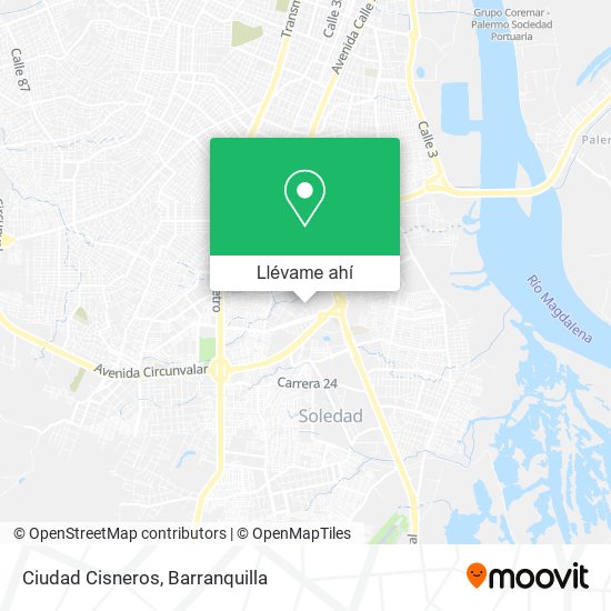 Mapa de Ciudad Cisneros