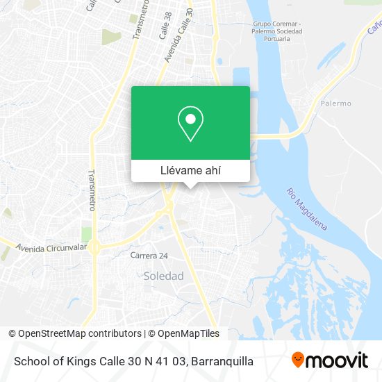 Mapa de School of Kings Calle 30 N 41 03