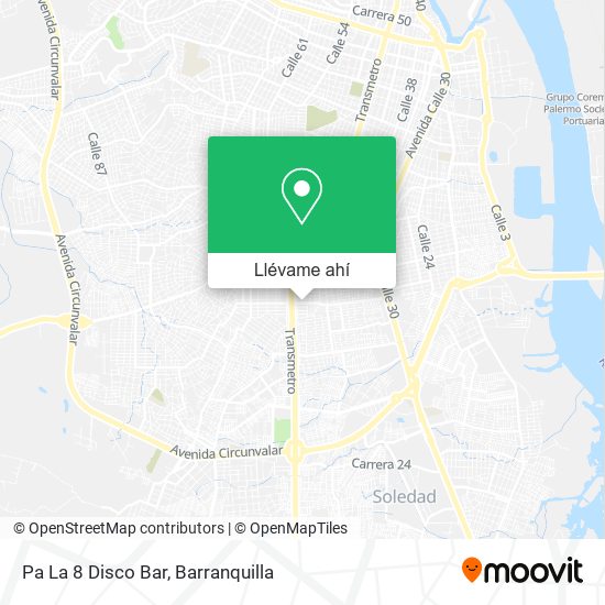 Mapa de Pa La 8 Disco Bar