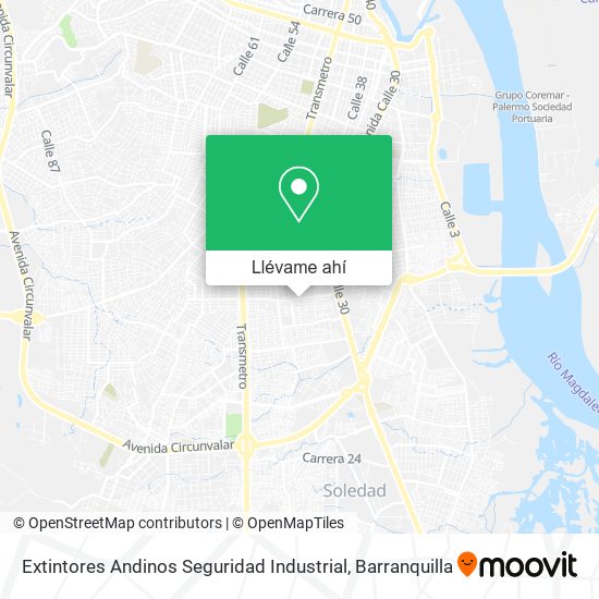 Mapa de Extintores Andinos Seguridad Industrial