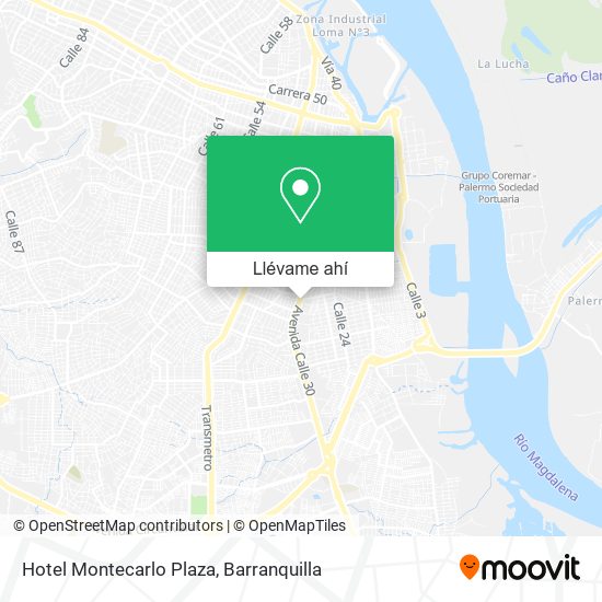 Mapa de Hotel Montecarlo Plaza
