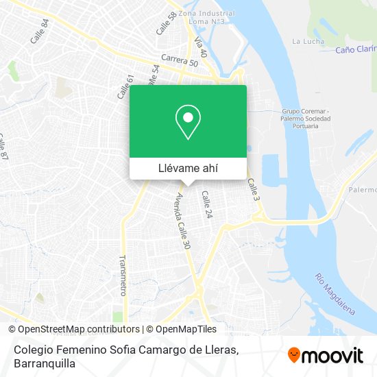 Mapa de Colegio Femenino Sofia Camargo de Lleras