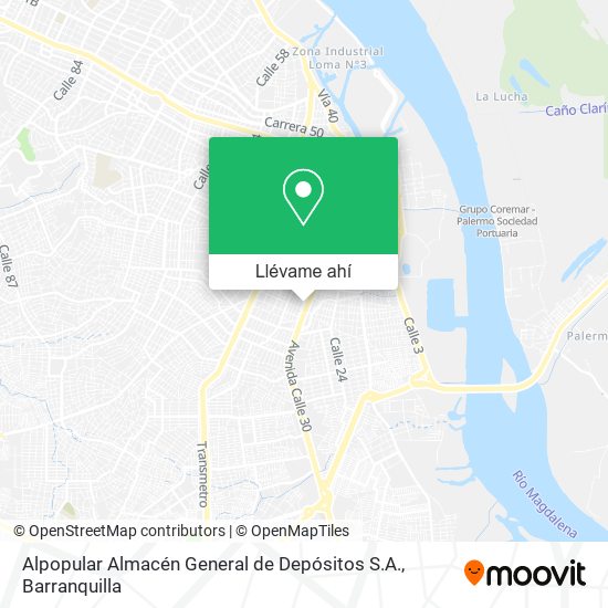 Mapa de Alpopular Almacén General de Depósitos S.A.