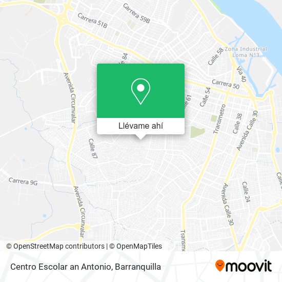 Mapa de Centro Escolar an Antonio