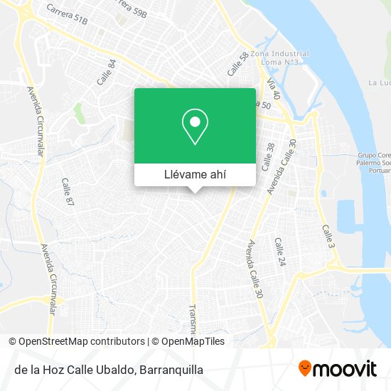 Mapa de de la Hoz Calle Ubaldo