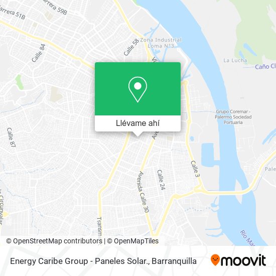 Mapa de Energy Caribe Group - Paneles Solar.
