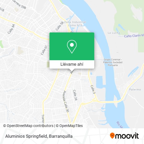 Mapa de Aluminios Springfield